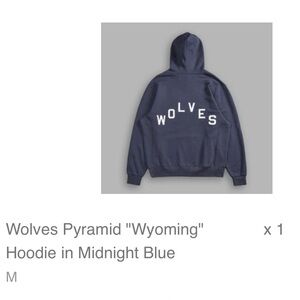 Darc sport Wolves Pyramid Midnight Blue Hoodie